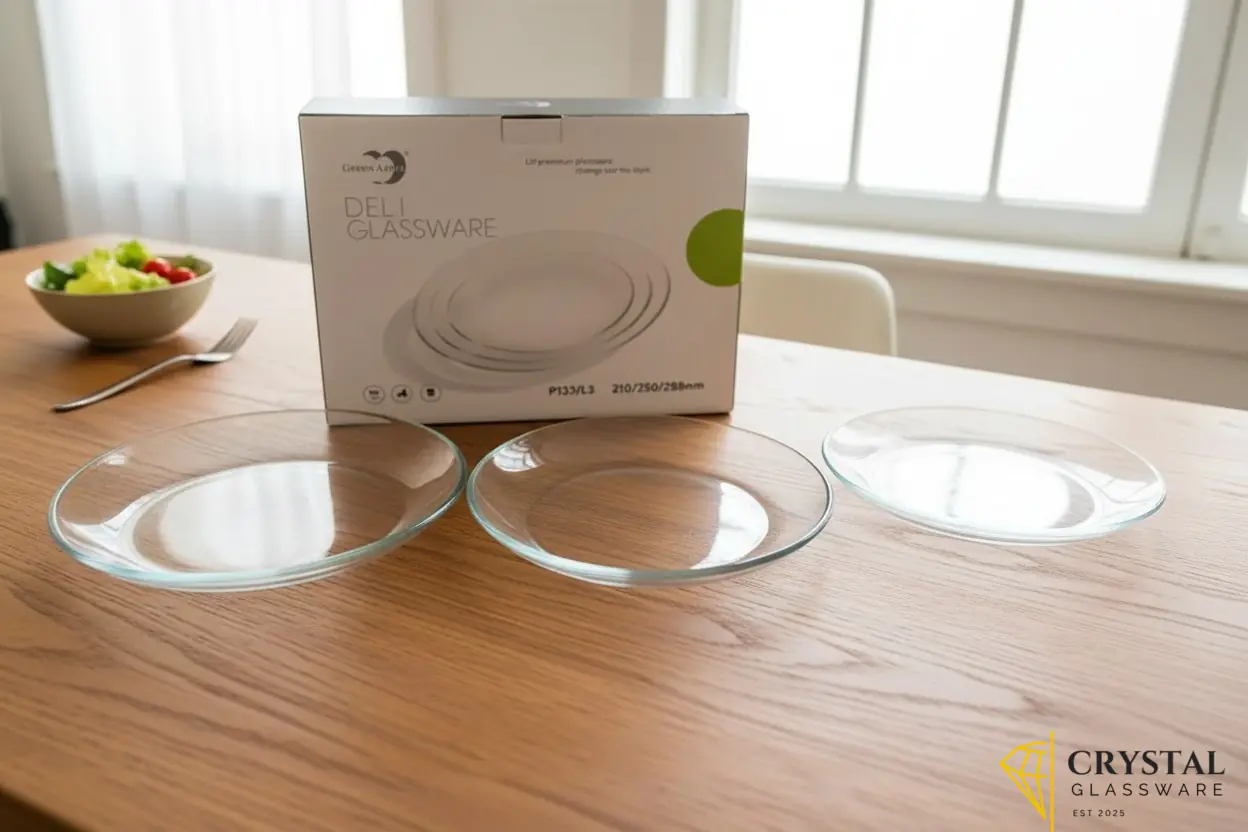Deli Glass Ware 3 Pcs Oval Glass Serving Dish / Bowl Set | Crystal Clear Glass | For Salan, Rice & Serving